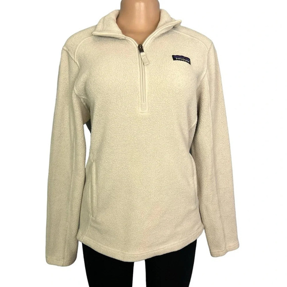 Patagonia Synchilla Cream 1/4 Zip Pullover - Picture 1 of 9